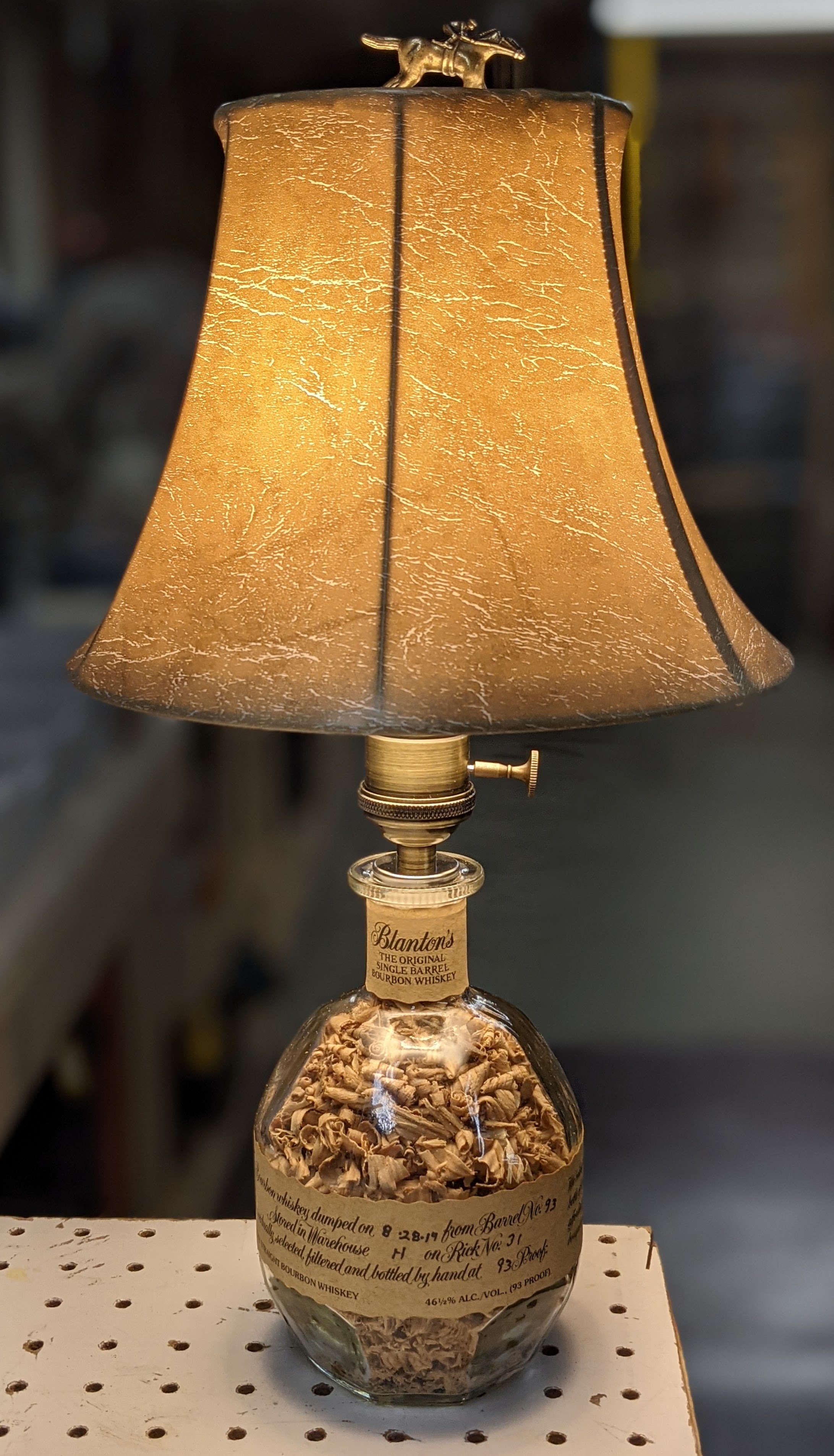 Lamp #1: Blanton's w/custom finial