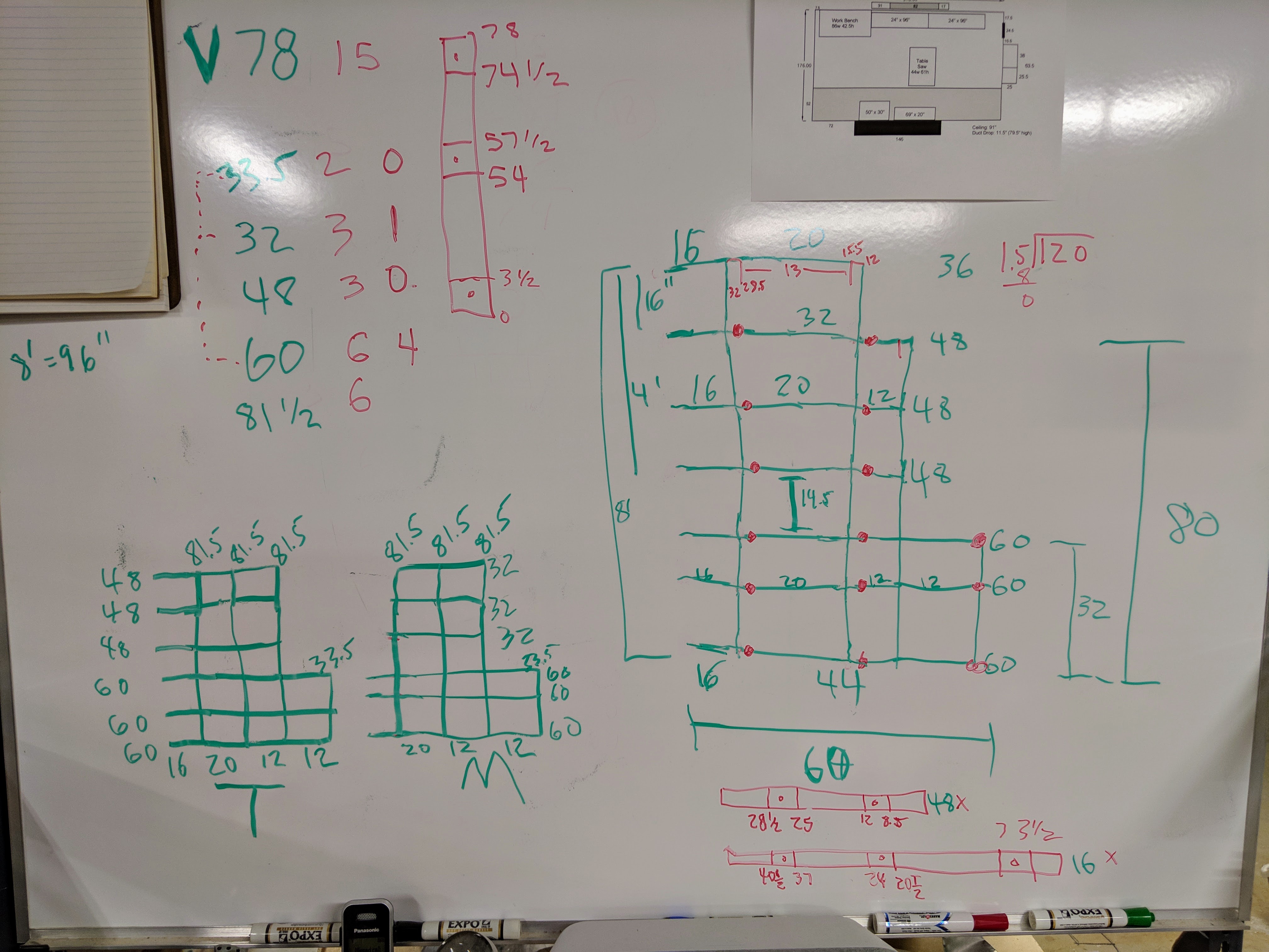 On the Whiteboard: Lumber Shelves