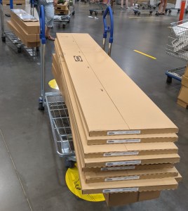 1) Purchasing the shelving at IKEA